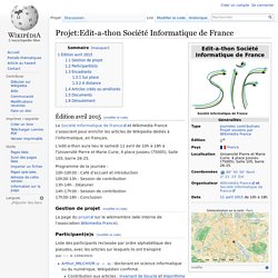 Projet:Edit-a-thon Société Informatique de France
