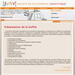 SoPhA – Société de philosophie analytique