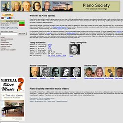 Piano Society - Free Classical Recordings