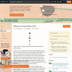 society - Effects of Food With LIFE