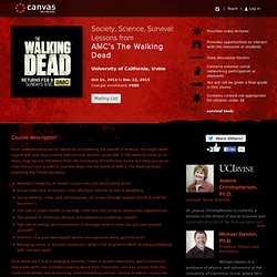 canvas.net: Society, Science, Survival: Lessons from AMC's The Walking Dead