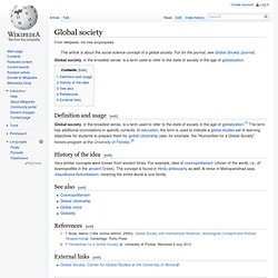 Global society