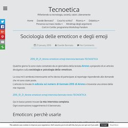 Sociologia delle emoticon e degli emoji - Tecnoetica
