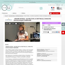 Tombes et nécropoles comme sources - Ariane Huteau - Université Paris 1