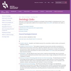 sociology-links
