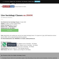 Sociology Optional Live Classes - by Bibhash Sharma