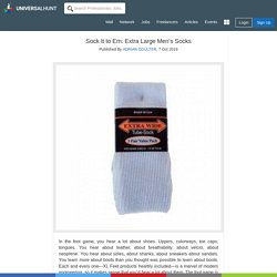 Sock It to Em: Extra Large Men’s Socks