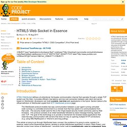 HTML5 Web Socket in Essence