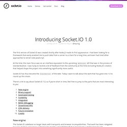 Introducing Socket.IO 1.0