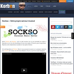 Sockso – Votre propre serveur musical