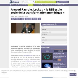 « Le RSE est le socle de la transformation numérique »