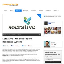 Socrative - Online Student Response System