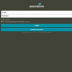 Socrative : quizz interactif