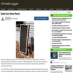 Soda Can Solar Panel