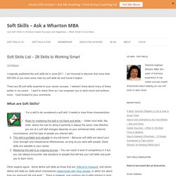 Soft Skills List - 28 Skills to Working Smart