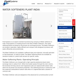 Water Softening Plant - FluidSystems