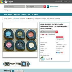 Almay SHADOW SOFTIES Powder Eyeshadow Singles Eye Shadow Color U PICK .07oz NEW!: TrueGether.com