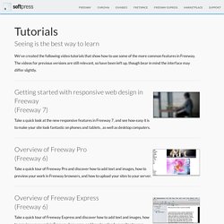 Tutorials > Softpress – Rather Good Web Design Software for Mac