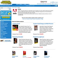 Adobe Student Software at Academic Superstore
