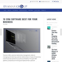 10 CRM Software Best for Your Business