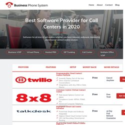 Compare Top Call Center Software 2021 - Business Phone System