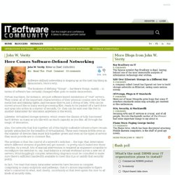 Here Comes Software-Defined Networking