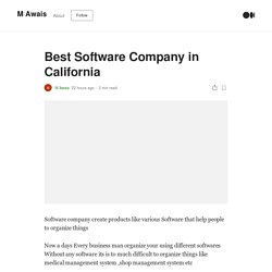 Best Software Company in California