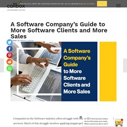 A Software Company’s Guide to More Software Clients and More Sales