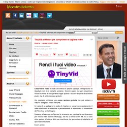 TinyVid: software per comprimere e tagliare video