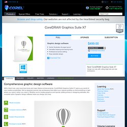 Professional Graphic Design Software - CorelDRAW Graphics Suite X6