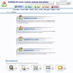 Software for icons, cursors, pictures and photos