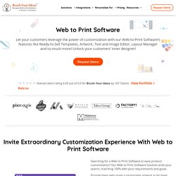 Web to Print Software, Web to Print Design Tool, Web2Print Software
