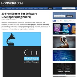 20 Free Ebooks For Software Developers [Beginners]