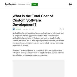 What is the Total Cost of Custom Software Development?