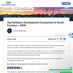 Top Software Development Companies in South Carolina