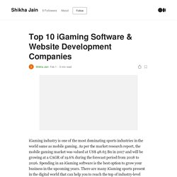 Top 10 iGaming Software & Website Development Companies