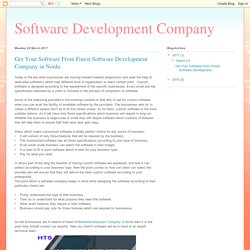 Software Development Company: Get Your Software From Finest Software Development Company in Noida