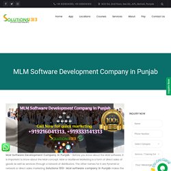 MLM Software Development Company in Punjab