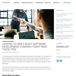 Tips In Hiring The Right Software Development Company