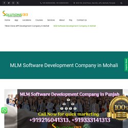 MLM Software Development Company in Mohali