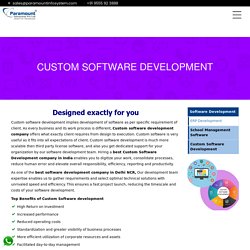 Best Custom Software Development Company in Delhi NCR