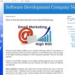 Software Development Company Noida : How to Get the Best Results from Email Marketing