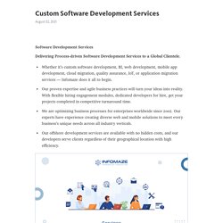 Custom Software Development Services – Telegraph