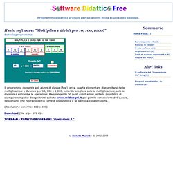Software Didattico Free - Il mio software: scheda didattica