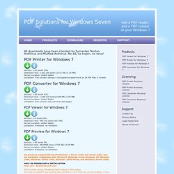 Software Download - PDF Printer and Converter for Windows 7