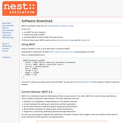 Software:Download - NEST Initiative