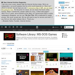 Software Library: MS-DOS Games : Free Software : Download & Streaming