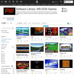 Software Library: MS-DOS Games : Free Software : Free Download, Borrow and Streaming