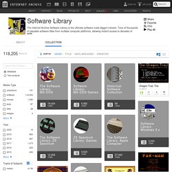 Software Library : Free Software : Free Download, Borrow and Streaming