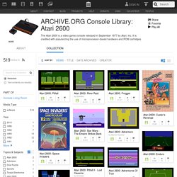 Console Library: Atari 2600 : Free Software